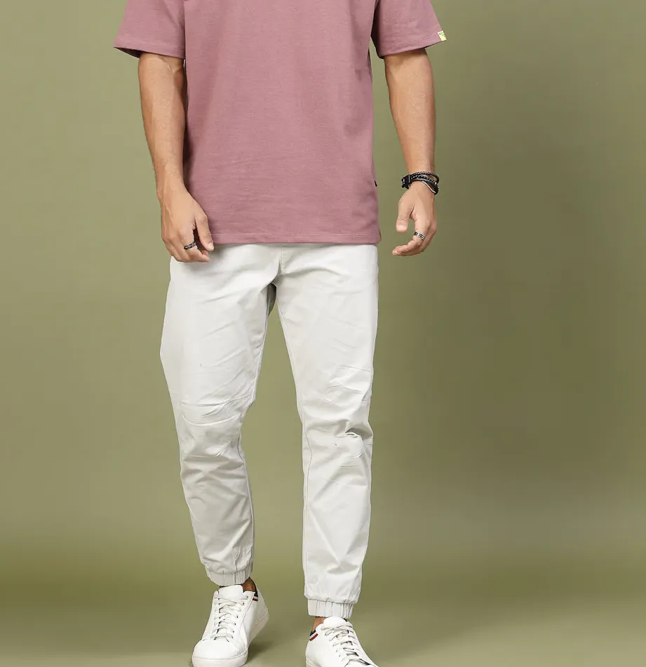 Anime Ramen Print Oversized Mauve T-Shirt