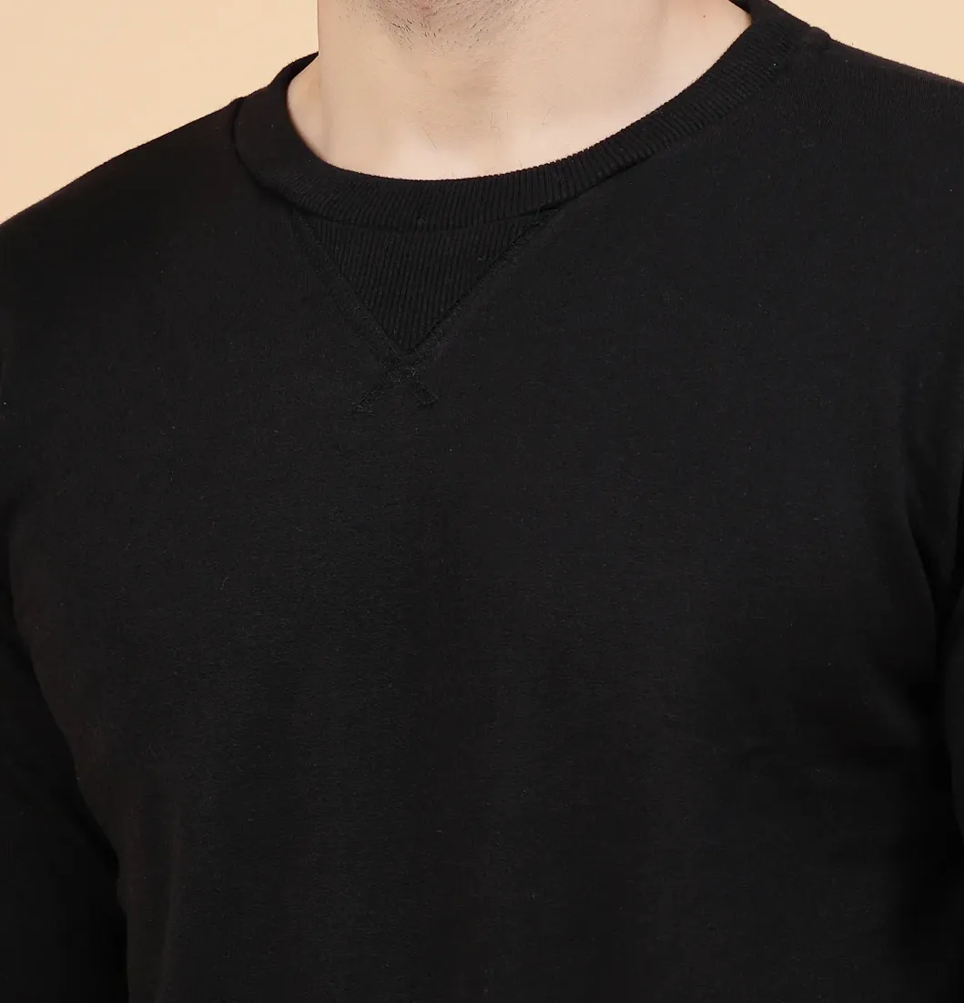 Beachscape Fleece Black Sweatshirt