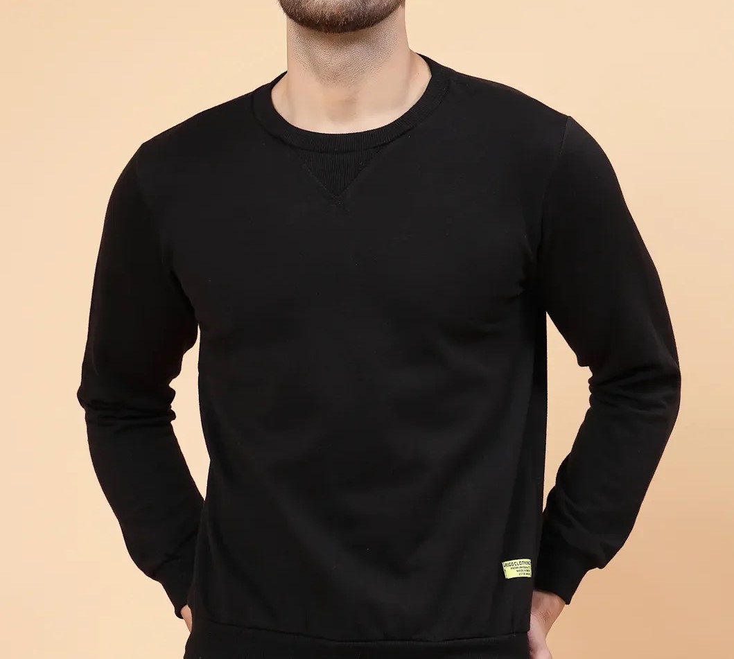 Beachscape Fleece Black Sweatshirt