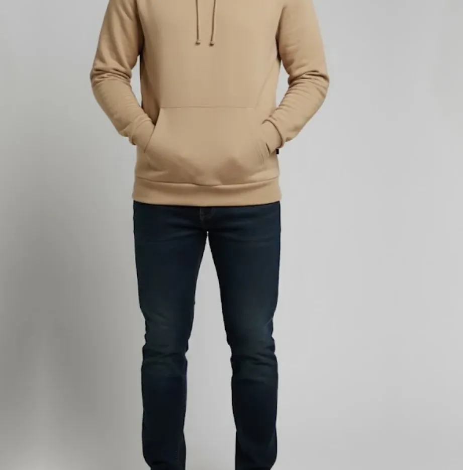 Beige Fleece Regular Fit Sweatshirt