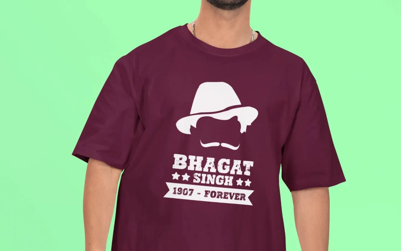 Bhagat Singh 1907-Forever Oversized T-Shirt