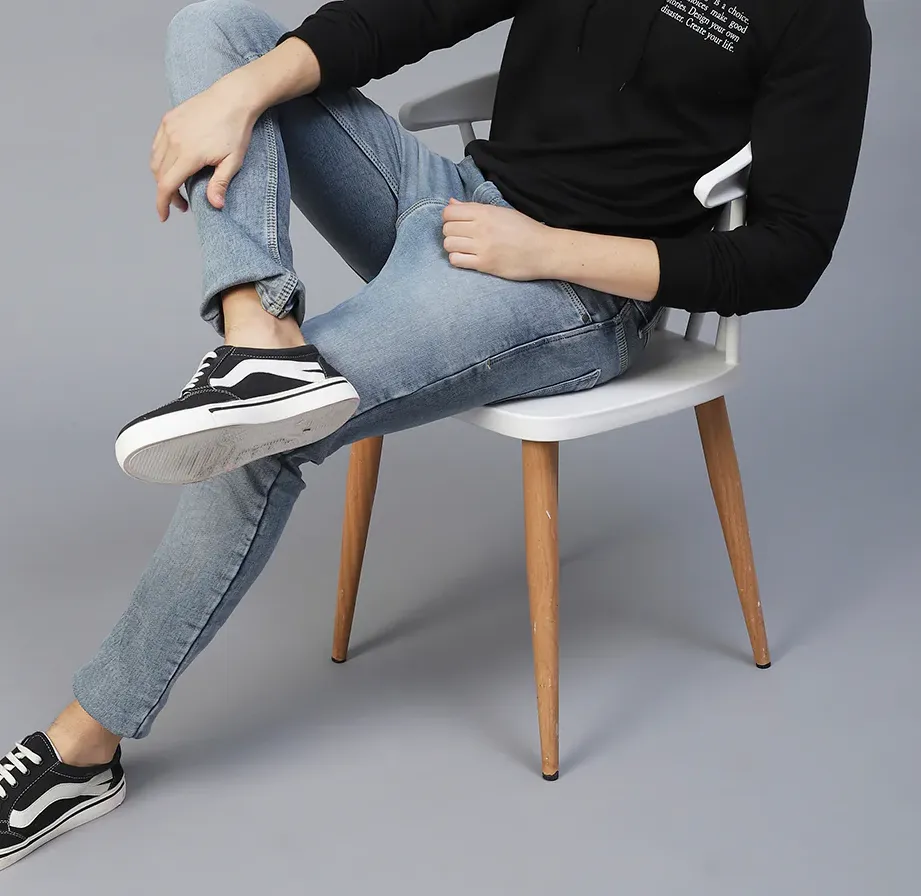 Black Text Print Hooded Sweatshirt