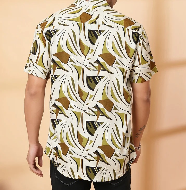 Bold Abstract Pattern Multicolor Shirt