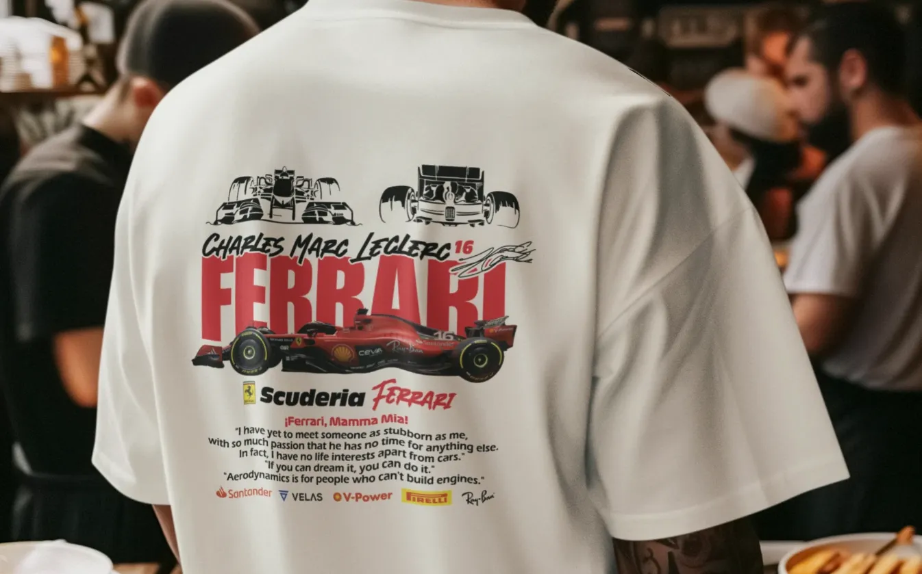 Charles Leclerc Ferrari Oversized T-Shirt