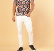 Cotton Crochet Botanical Polo Slim Fit Rust Shirt