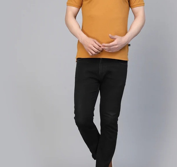 Cotton Solid Half Sleeves Polo Brown T-Shirt