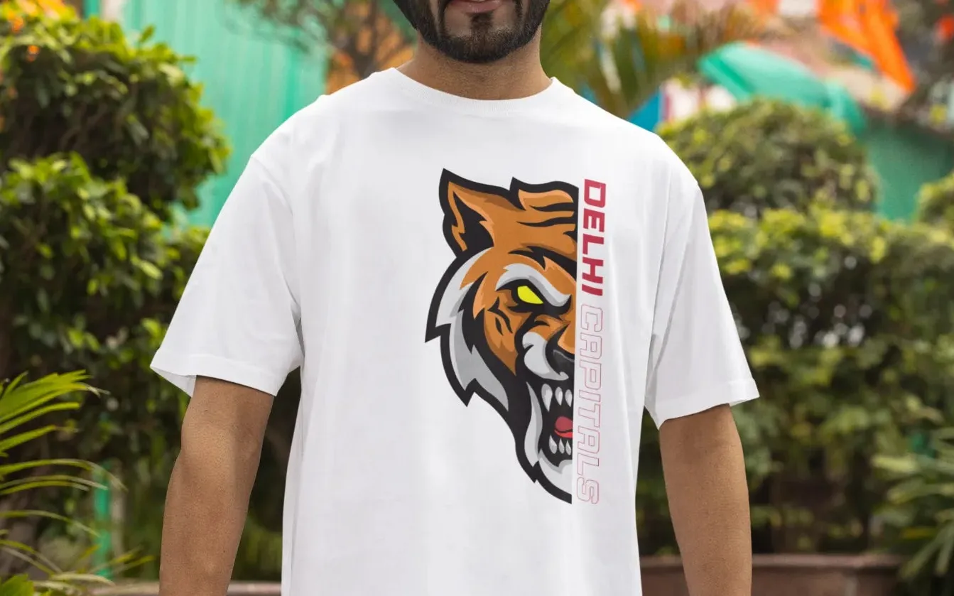 Delhi Capitals Lion Oversized T-Shirt