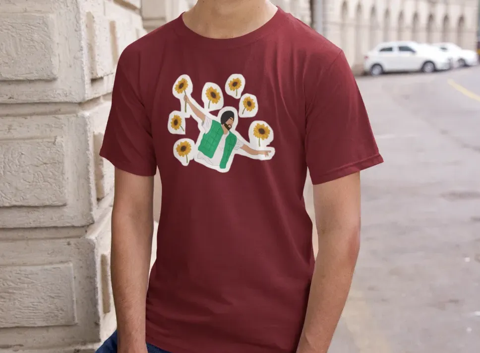 Diljit Dosanjh Flowers T-Shirt