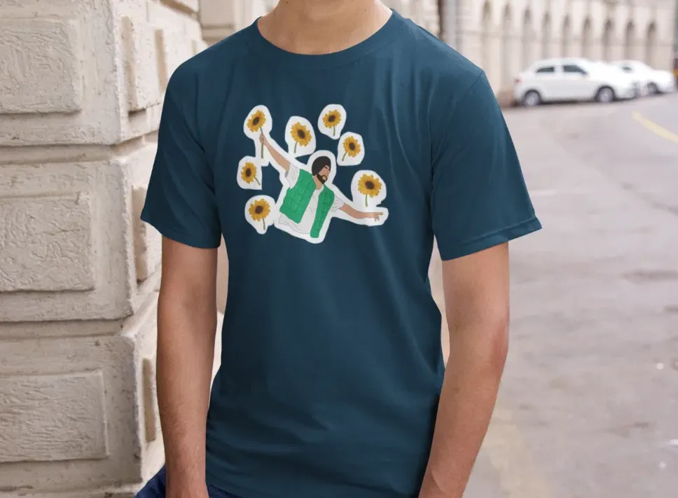 Diljit Dosanjh Flowers T-Shirt