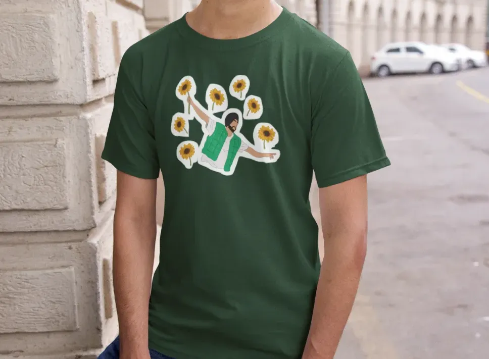 Diljit Dosanjh Flowers T-Shirt