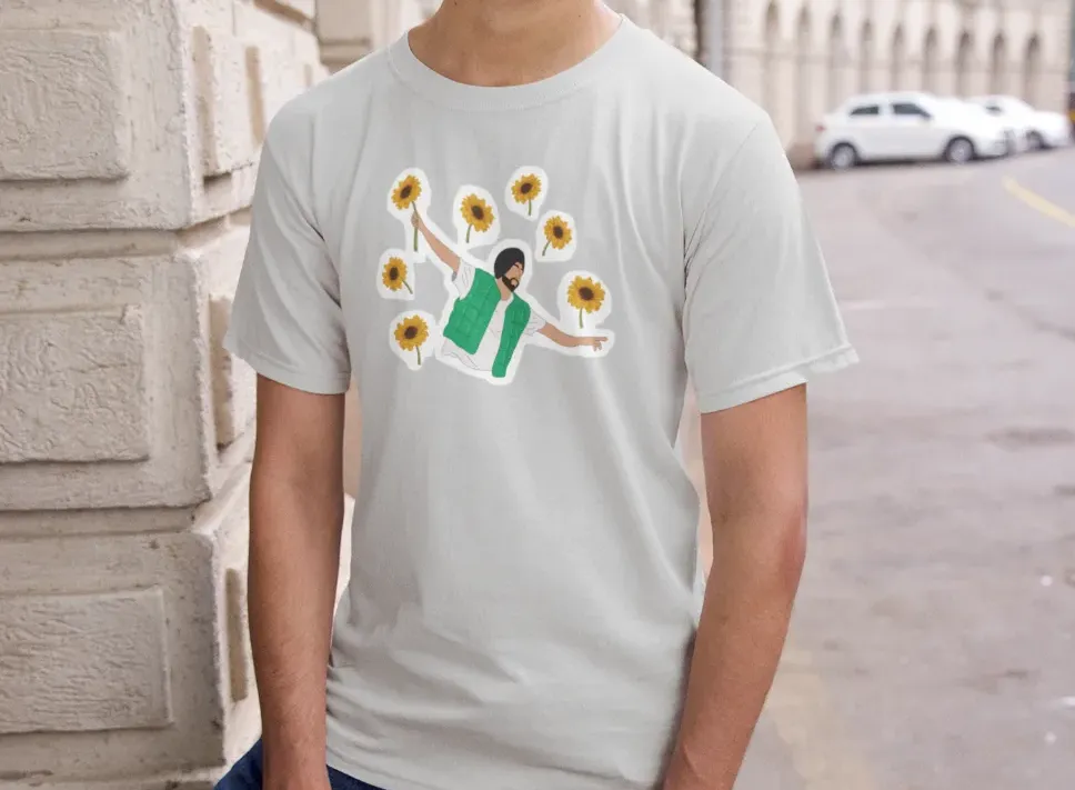 Diljit Dosanjh Flowers T-Shirt