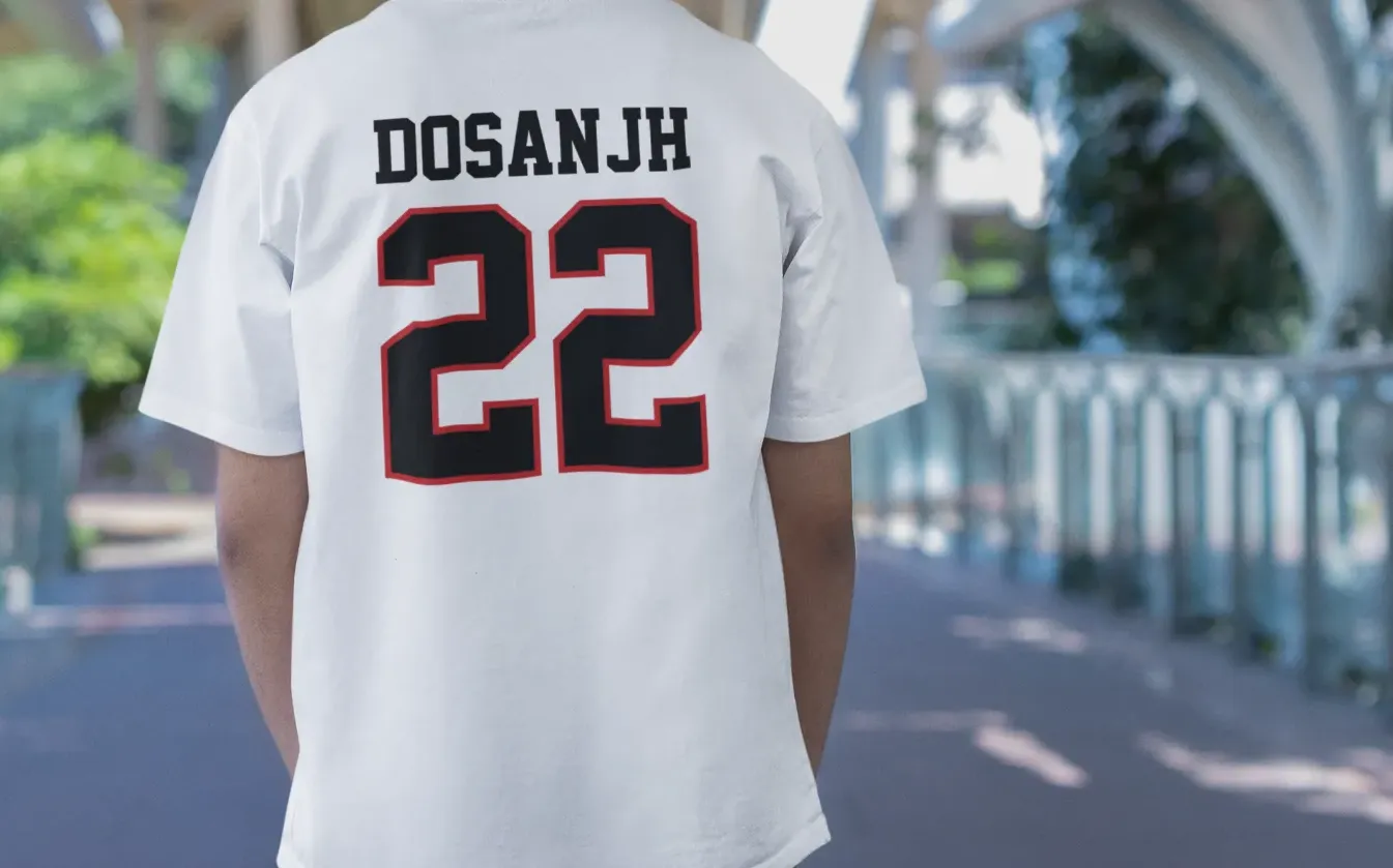 Dosanjh 22 Back Print Oversized T-Shirt