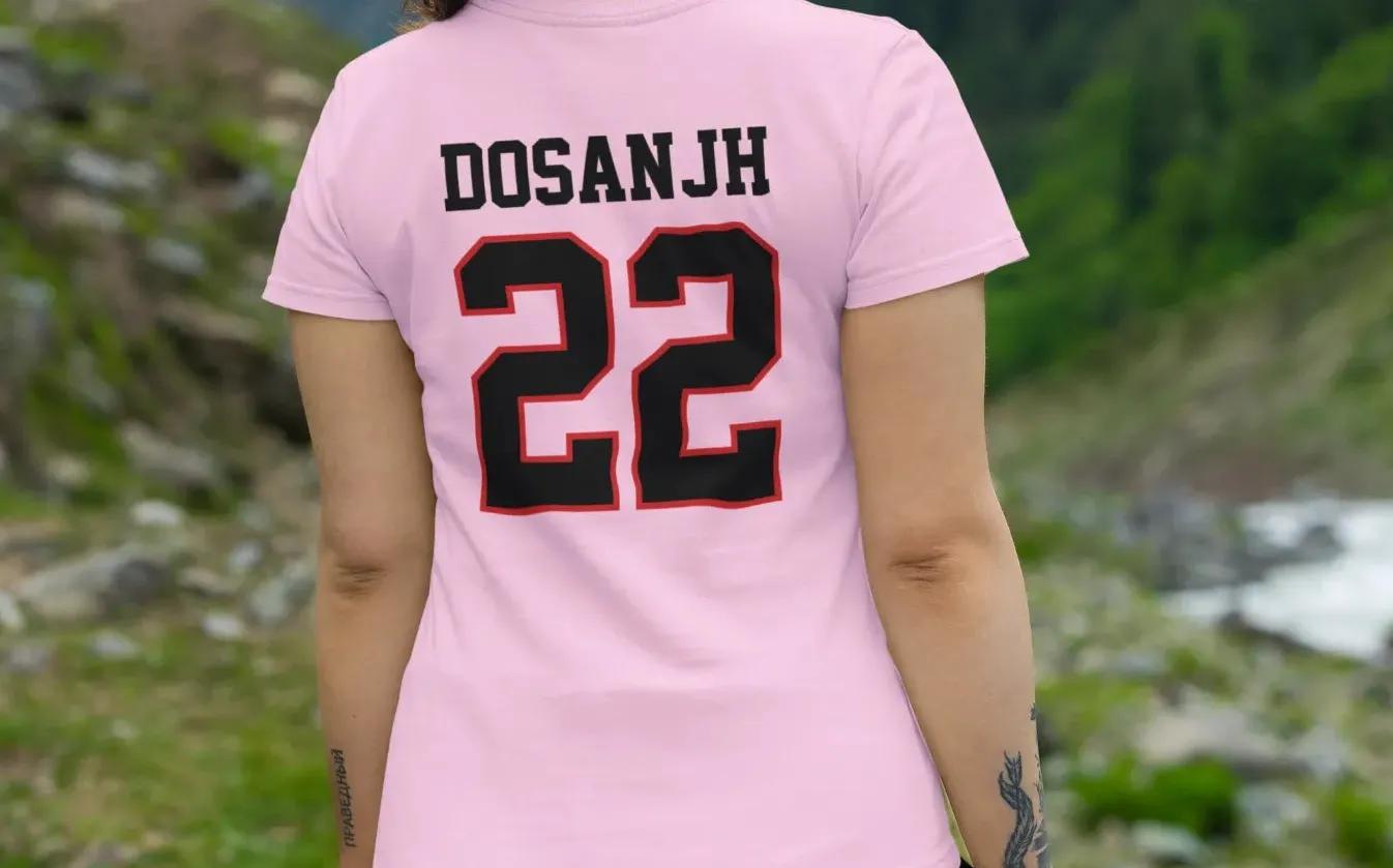 Dosanjh 22 Back Print T-Shirt