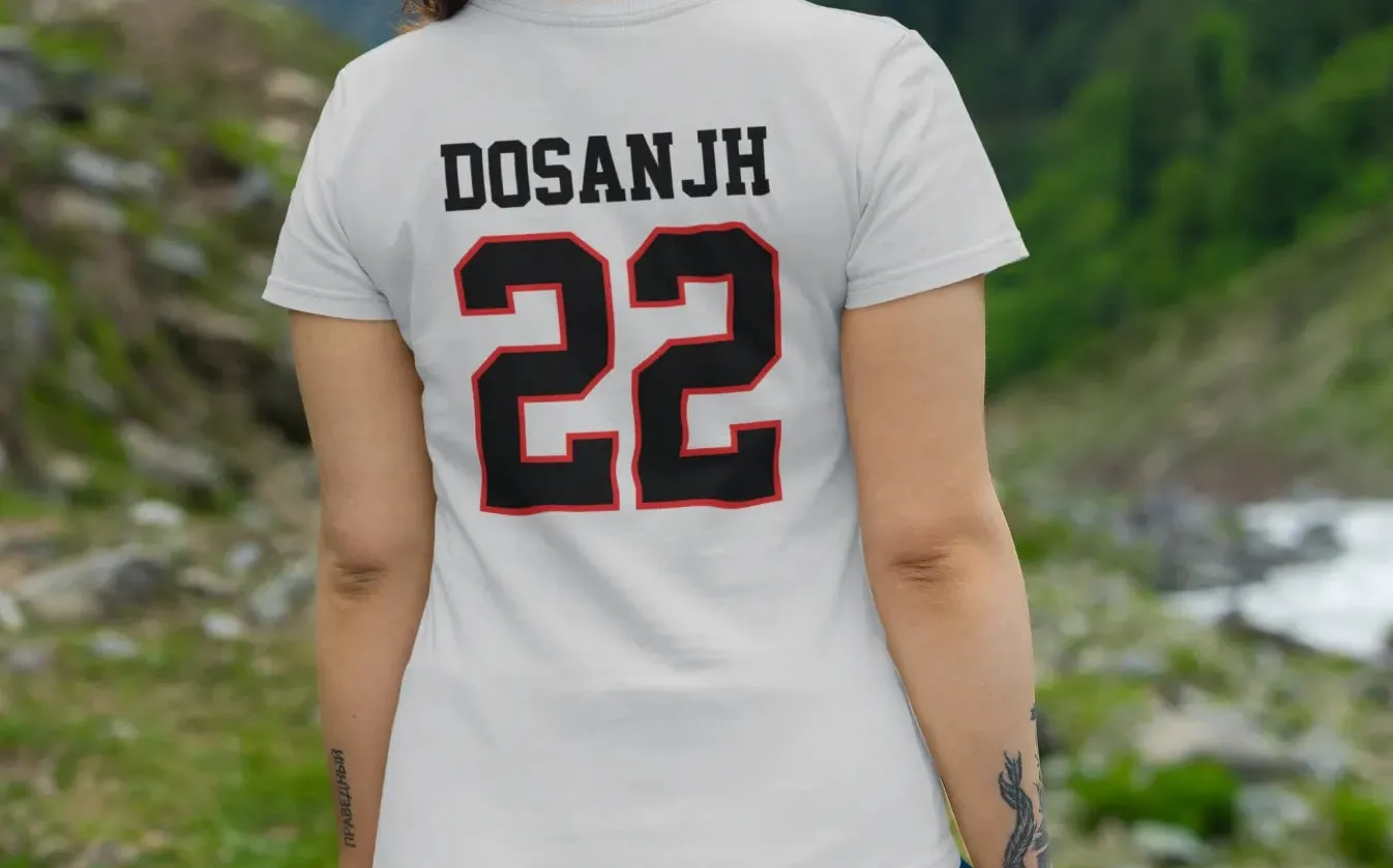 Dosanjh 22 Back Print T-Shirt
