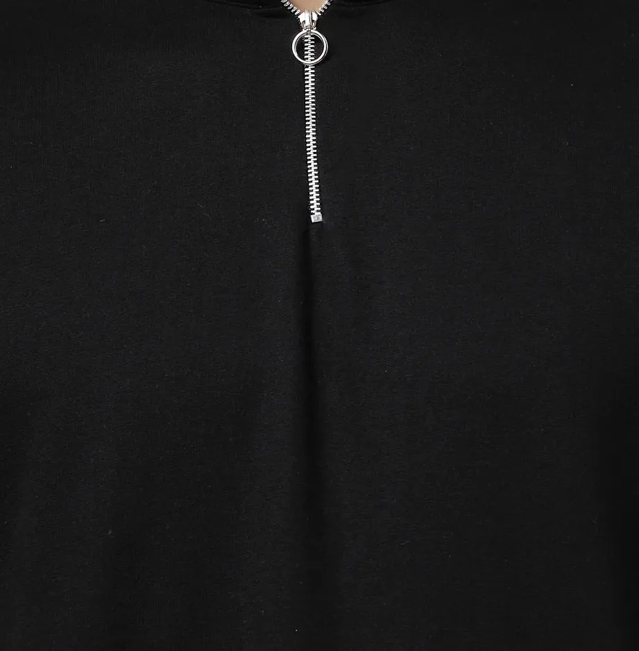 Euphoria Puff Printed Black Sweatshirt