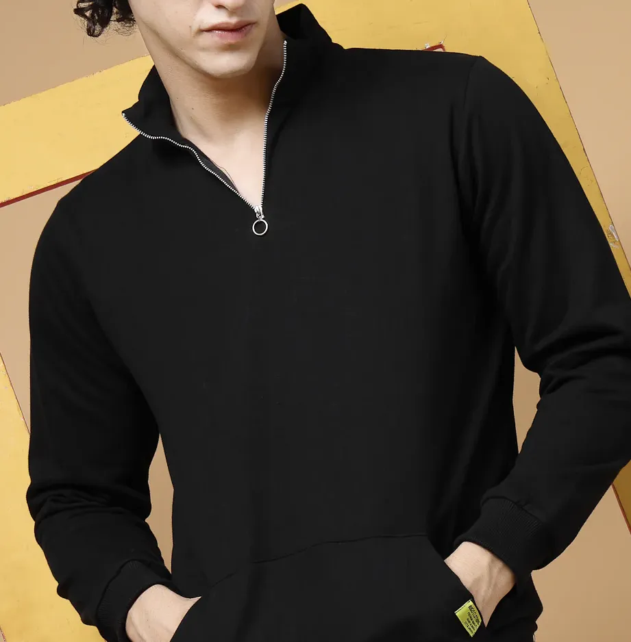 Euphoria Puff Printed Black Sweatshirt