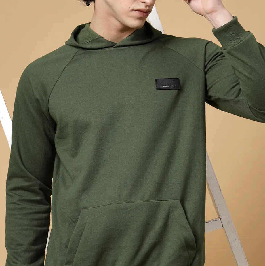 Exotica Fleece Olive Green Sweatshirt