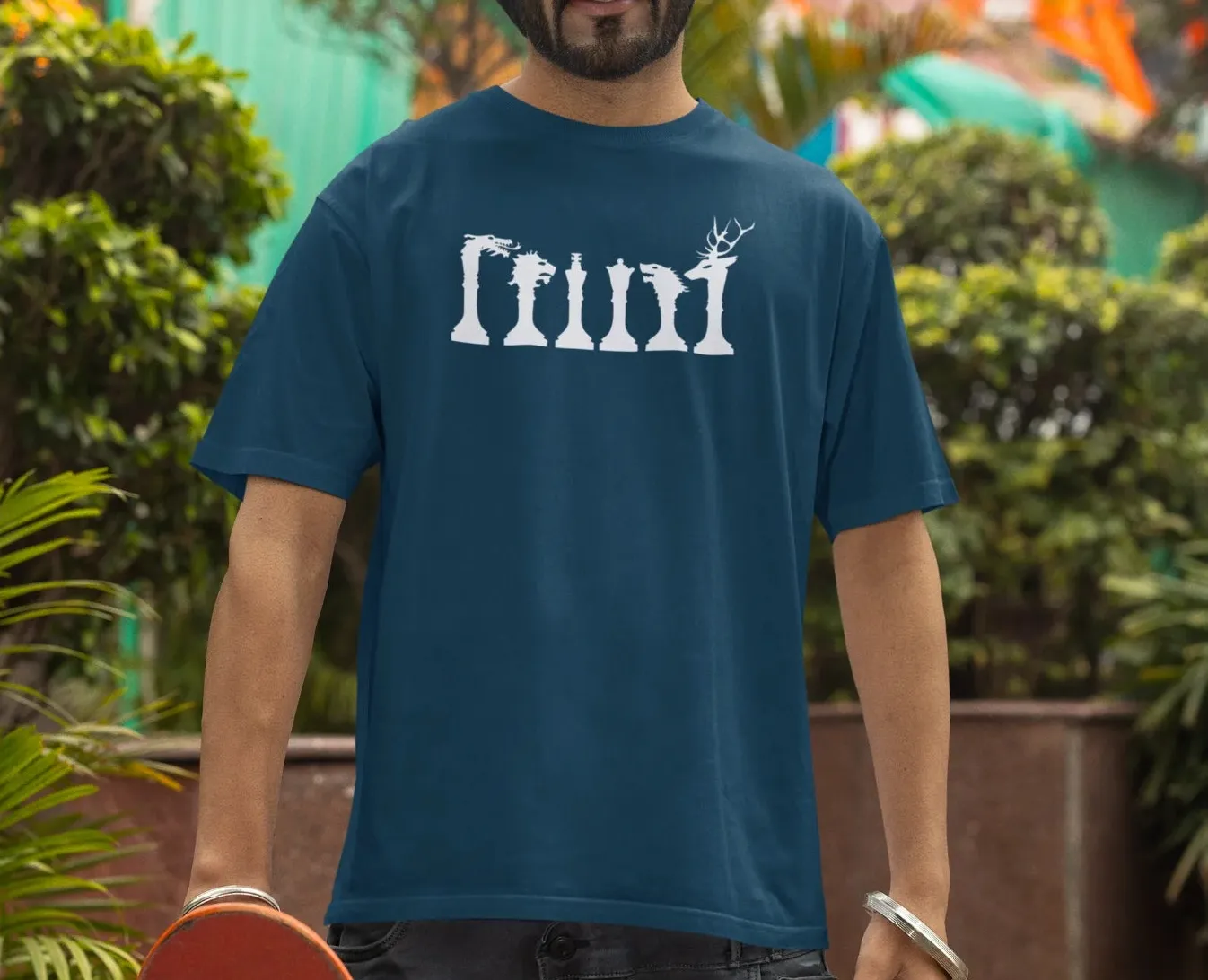 Game of Thrones Chess Houses Oversized T-Shirt