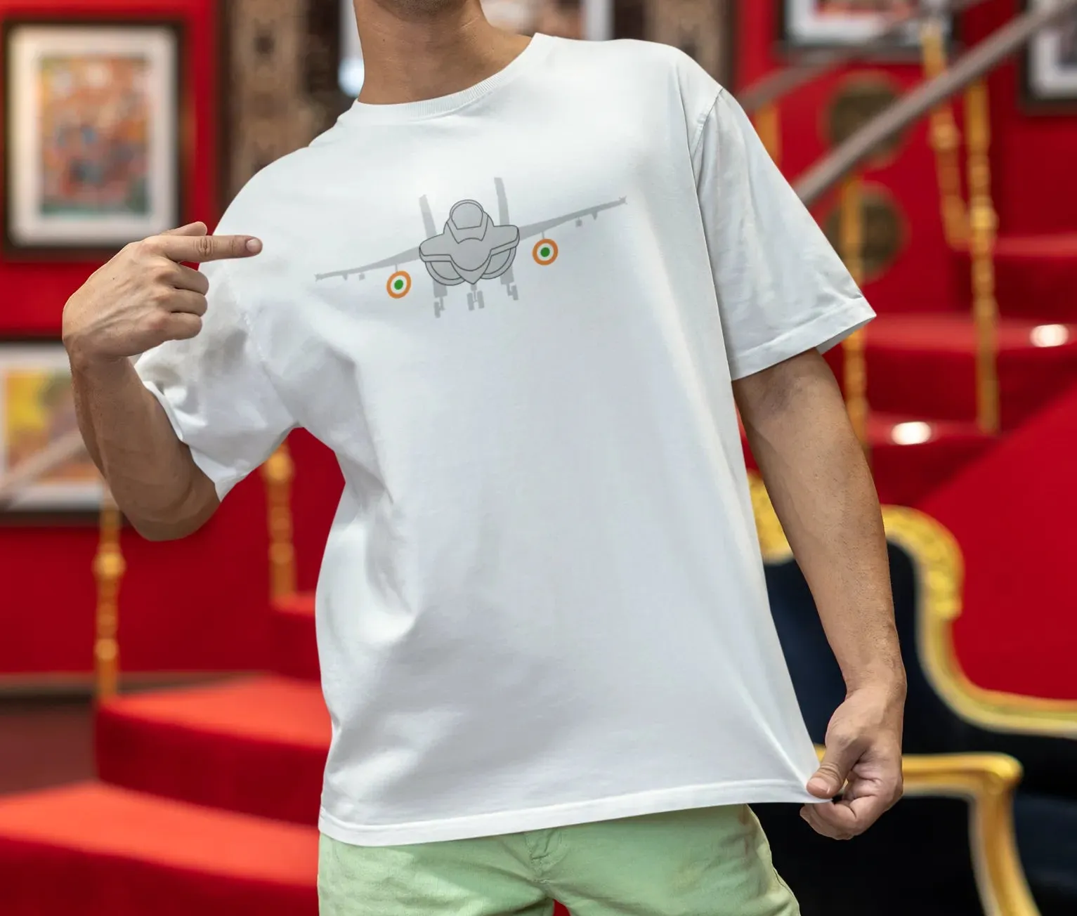 IAF Fighter Jet Oversized T-Shirt