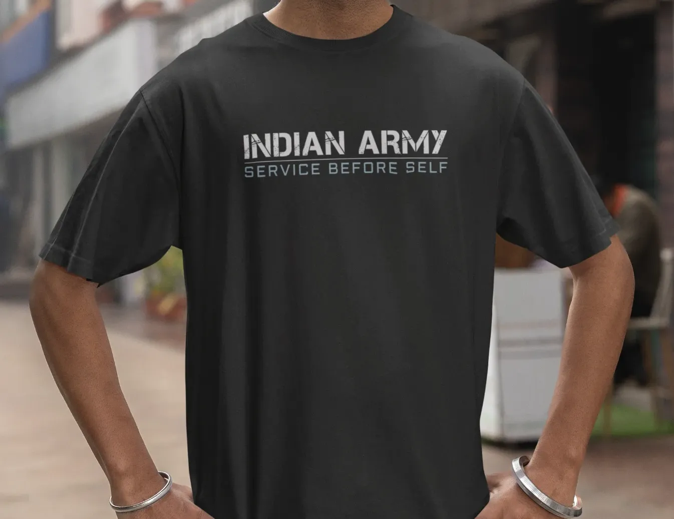 Indian Army - Service before self Oversized T-Shirt