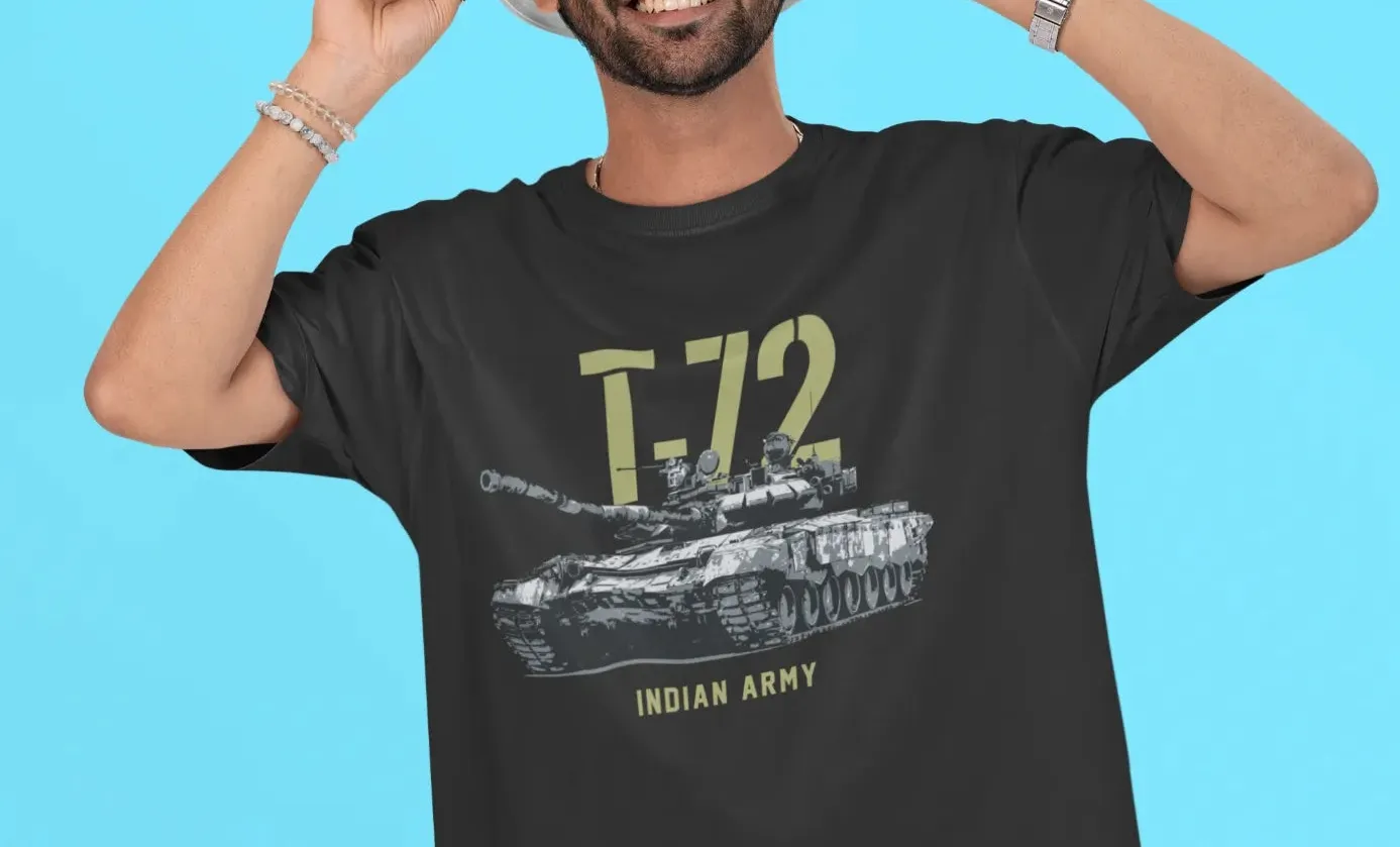 Indian Army T-72 Tank Oversized T-Shirt