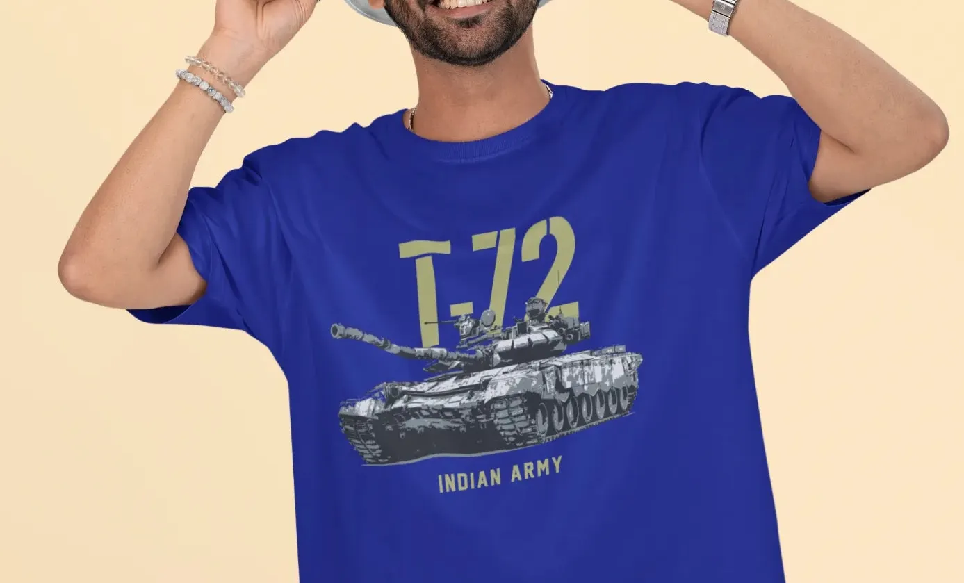 Indian Army T-72 Tank Oversized T-Shirt