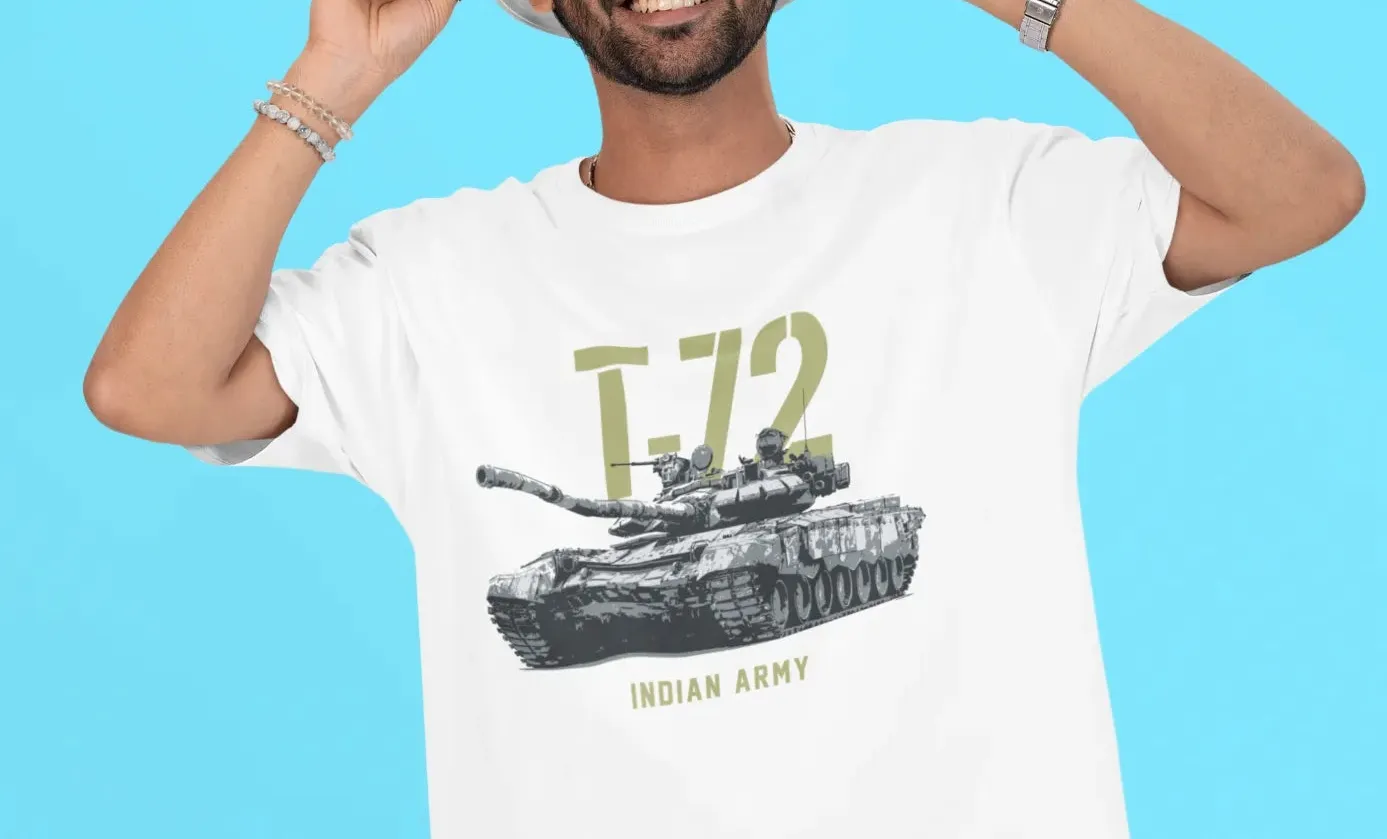 Indian Army T-72 Tank Oversized T-Shirt