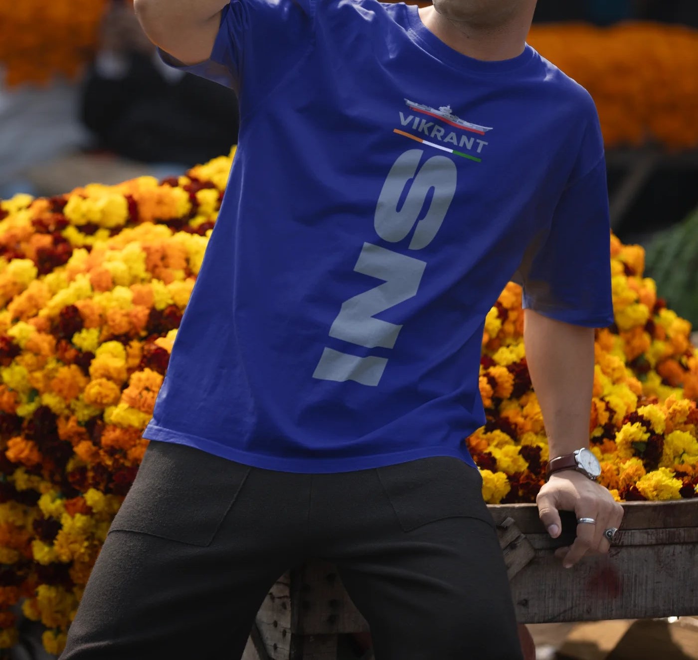INS Vikrant Oversized T-Shirt