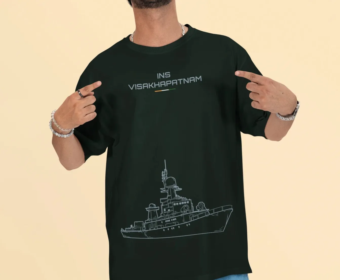 INS Visakhapatnam Oversized T-Shirt