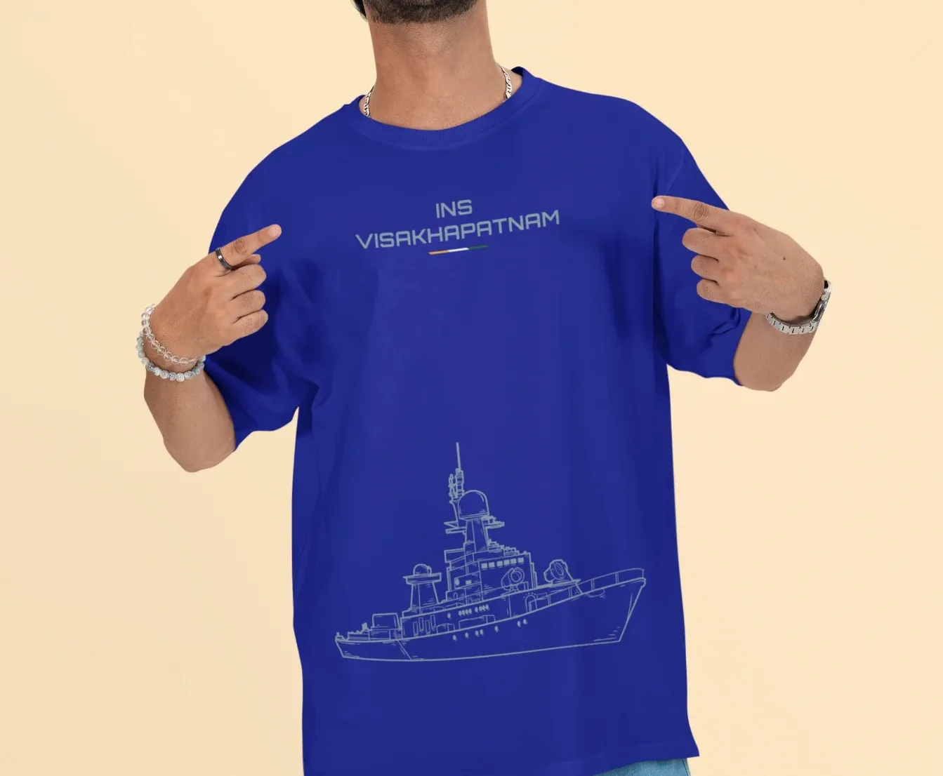 INS Visakhapatnam Oversized T-Shirt