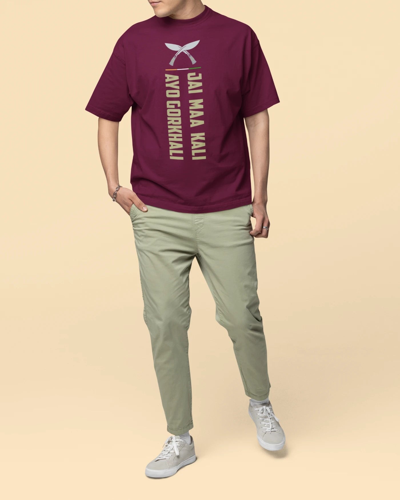 Jai Maa Kali, Ayo Gorkhali Oversized T-Shirt