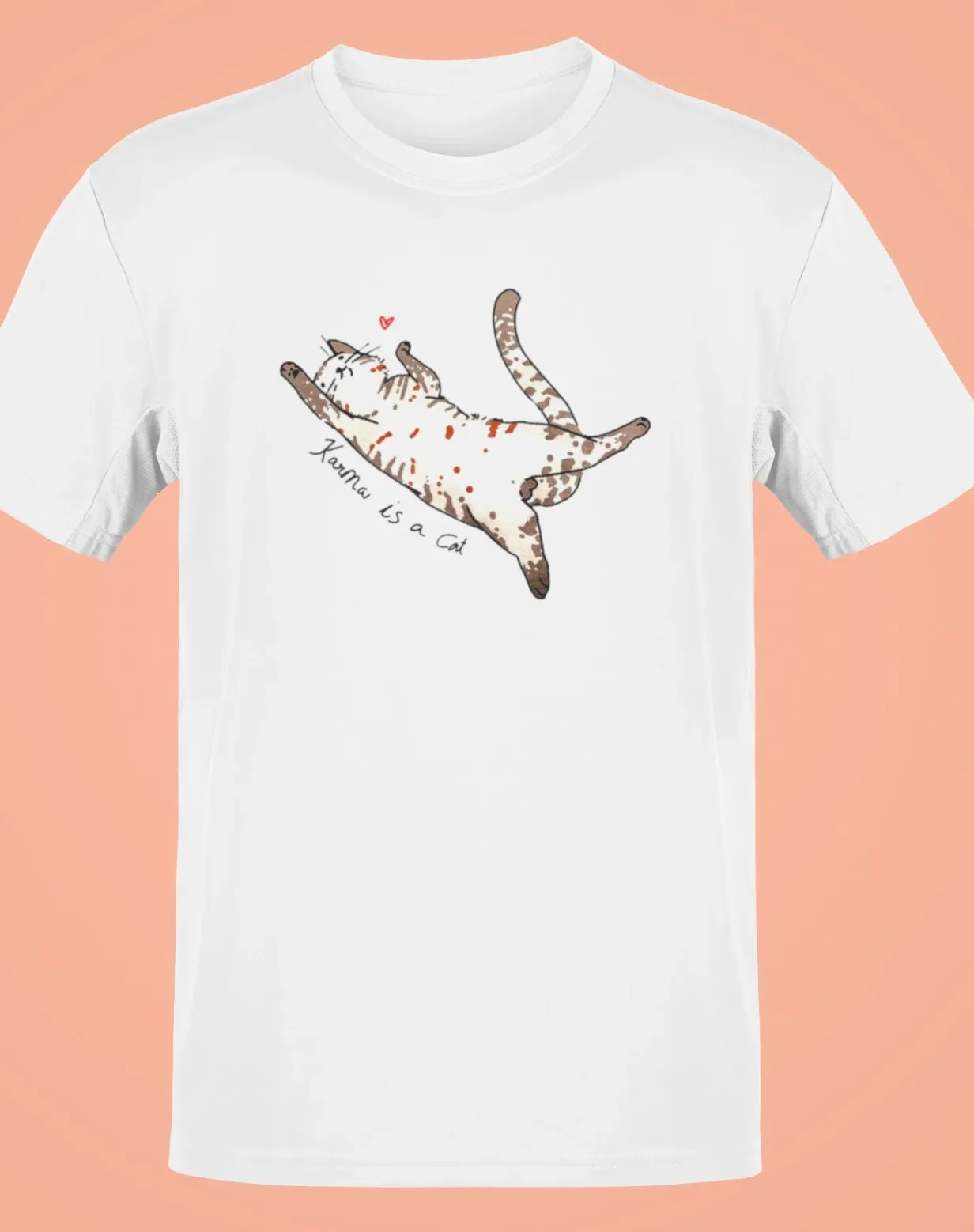 Karma is a cat Oversized T-Shirt