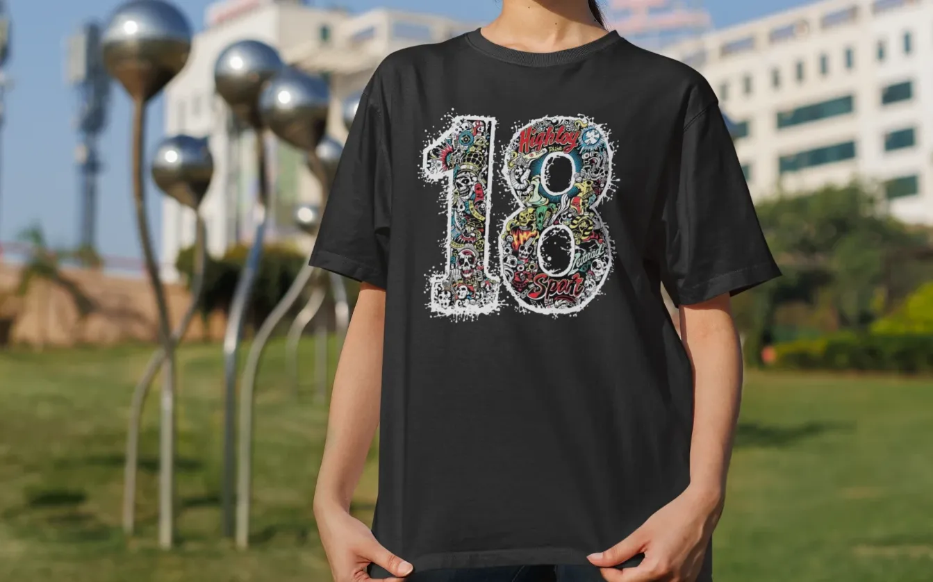 Kohli Number 18 Oversized T-Shirt