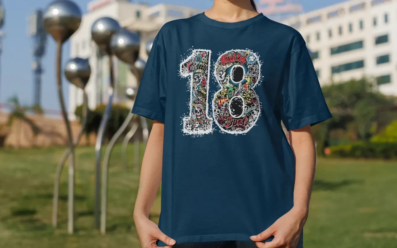 Kohli Number 18 Oversized T-Shirt