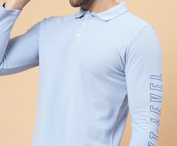Level Up Polo Light Blue T-shirt