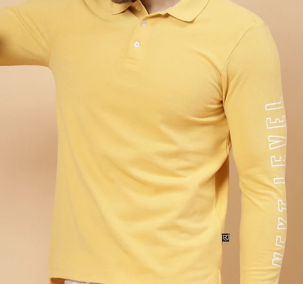 Level Up Polo Yellow T-shirt