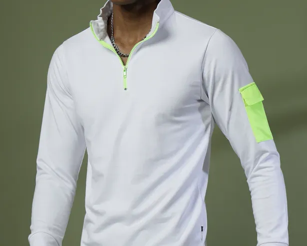 Men's Relaxed Terry Polo White T-Shirt
