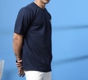 Men Drink in Design Oversized Navy T-shirt