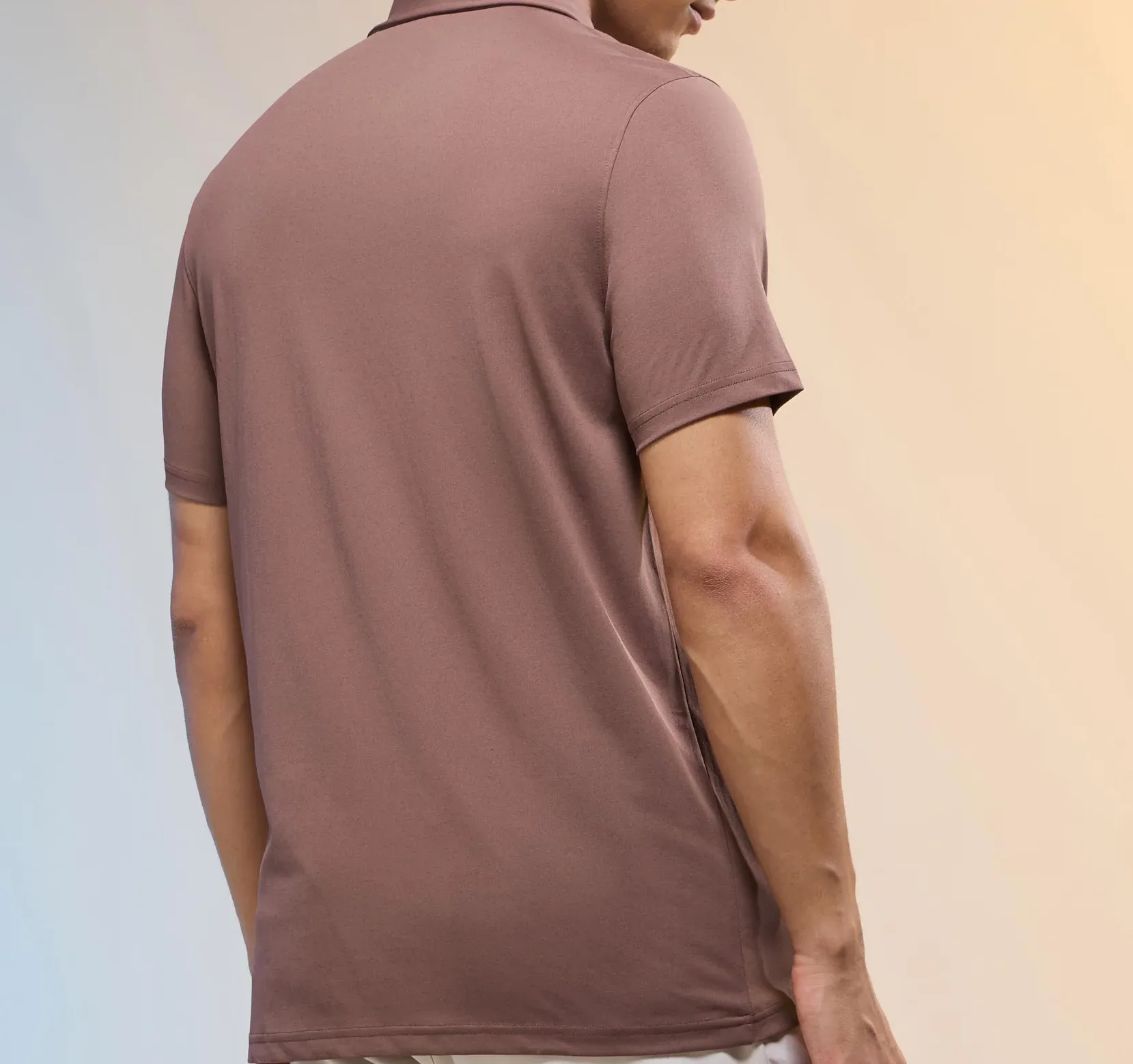 Men Solid Slim Fit Polo Ox Blood Red T-shirt