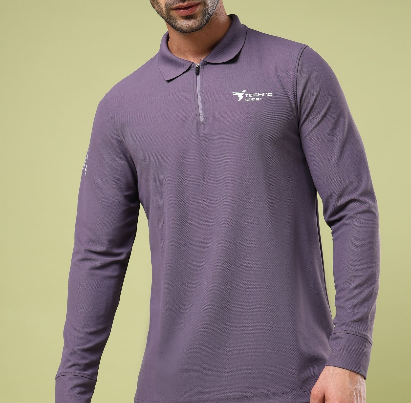 Men Solid Slim Fit Polo Sports Grape Vine T-shirt