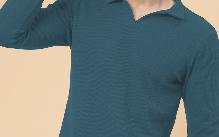 Mens Light Purple Waffle  T-Shirt