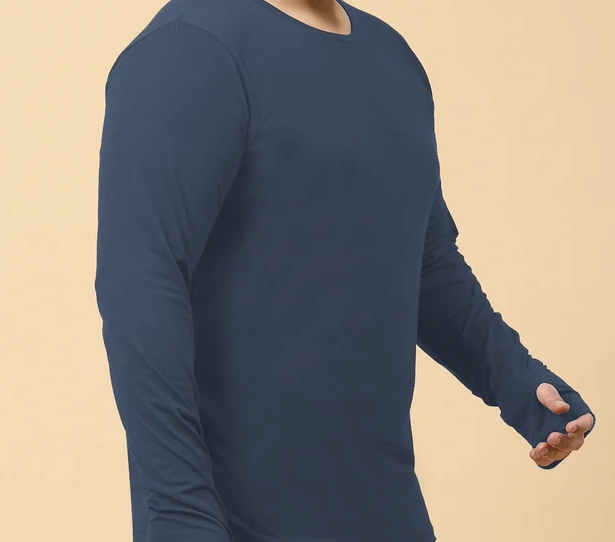 Mens Solid Cotton Jersey Tee