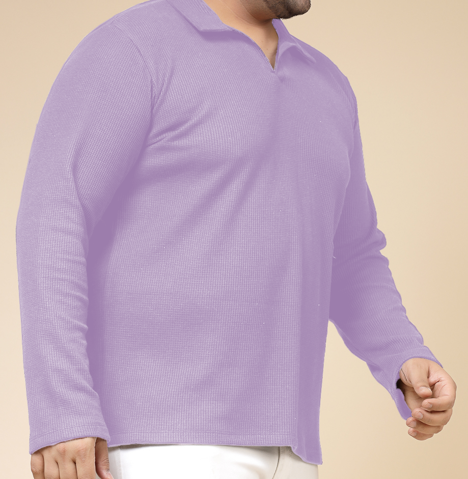 Mens Teal Waffle  T-Shirt