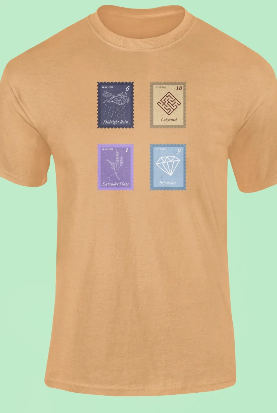 Midnights Song Stamps Midnight Rain T-Shirt