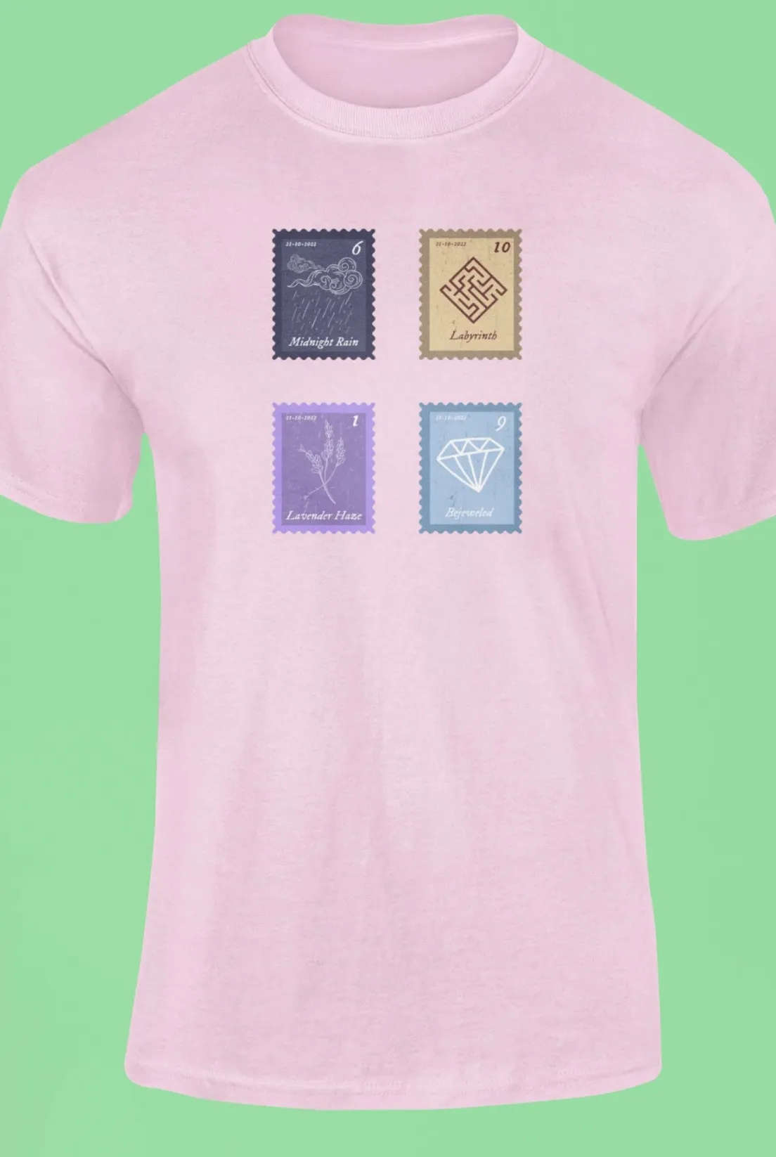 Midnights Song Stamps Midnight Rain T-Shirt