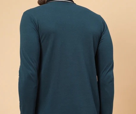 Minimalist Polo Teal T-shirt