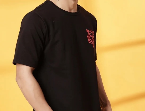 Modern Typography Black T-Shirt