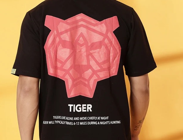 Modern Typography Black T-Shirt