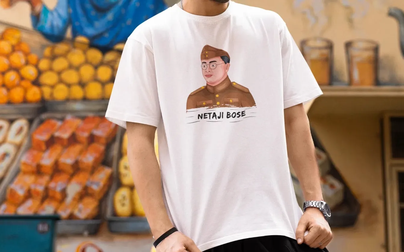 Netaji Subhash Chandra Bose Oversized T-Shirt