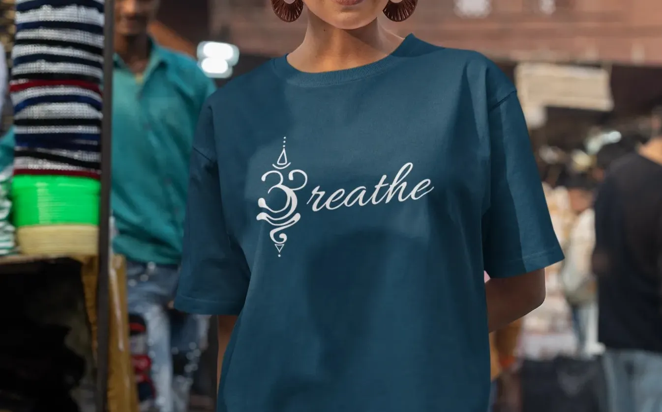 Om Breathe Oversized T-Shirt